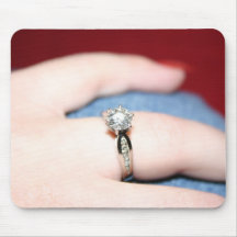 Mariage Ring Mousepad - Personnalisable