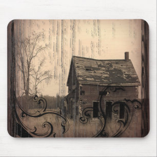 Tapis De Souris mariage rustique de grange de ferme de pays