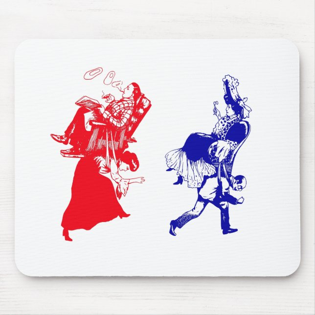 Tapis De Souris mariage victorien drôle (Devant)