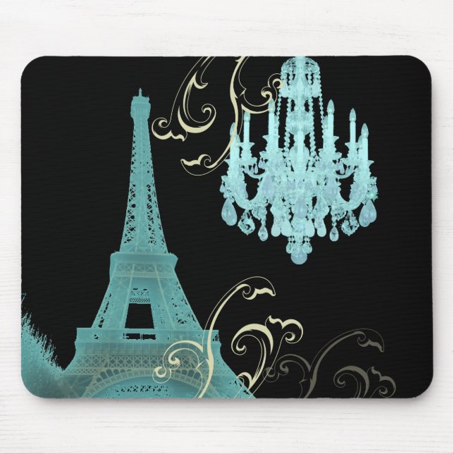 Tapis De Souris Mariage vintage Paris Tour Eiffel (Devant)