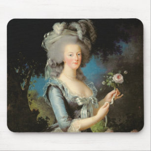 Tapis De Souris Marie Antoinette avec un rose, 1783