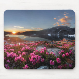 Tapis De Souris Marie Lakes Sunrise - sentier John Muir - Ansel Ad