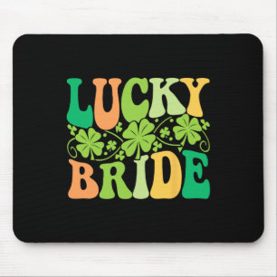 Tapis De Souris Mariée chanceuse Mari couples assortis mariage St 