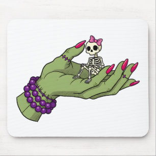 Tapis De Souris Mariée de Frankenstein main avec Skeleton Bow J'