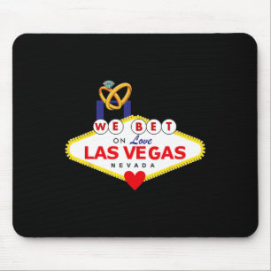 Tapis De Souris Mariée de mariage à Las Vegas Marié Mariage sous l