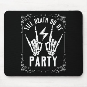 Tapis De Souris Mariée d'Halloween jusqu'à ce que la mort nous sép