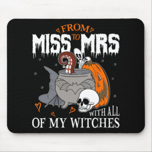 Tapis De Souris Mariée Future Mme Sorcière Gothique Mariage Enterr
