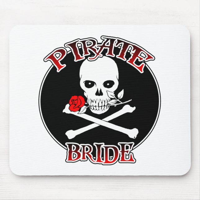 Tapis De Souris Mariée pirate Mousepad (Devant)