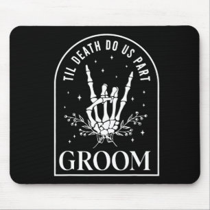 Tapis De Souris Mariée squelette de marié Rock Hand couples mariag
