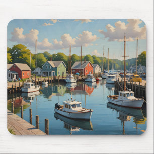 Tapis De Souris Marina dans un petit village de pêcheurs