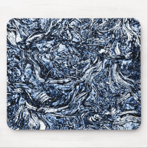 Tapis De Souris Marine Blue Nature Motif Abstrait