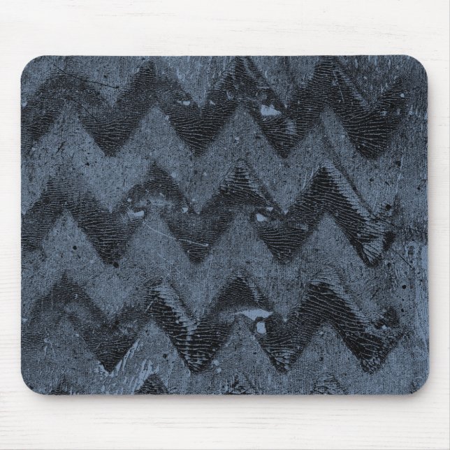 Tapis De Souris Marine Chevron Abstrait (Devant)