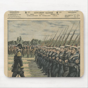 Tapis De Souris Marines sur le défilé à l'examen du 14ème