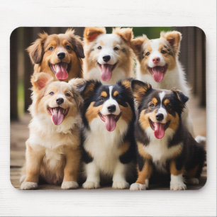 Tapis De Souris Marionnettes : adorables chiots Mousepad