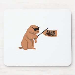Tapis De Souris Marmotte Fausse Actualité Marmotte Influenceur Rés