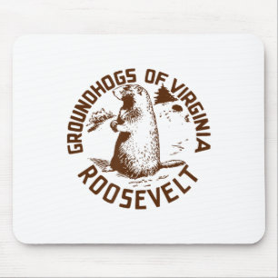Tapis De Souris Marmottes de Virginie pour Roosevelt bouton de cam