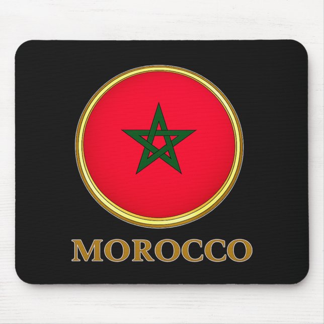 Tapis De Souris Maroc - Drapeau Marocain (Devant)