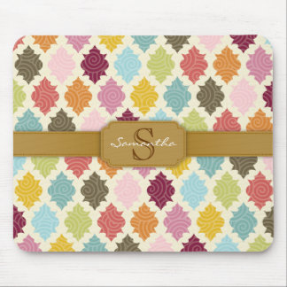 Tapis De Souris Marocain coloré Quatrefoil - Mousepad fait sur