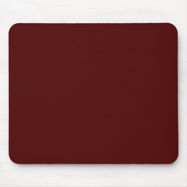 Tapis De Souris Maroon brûlé (couleur solide) (Devant)