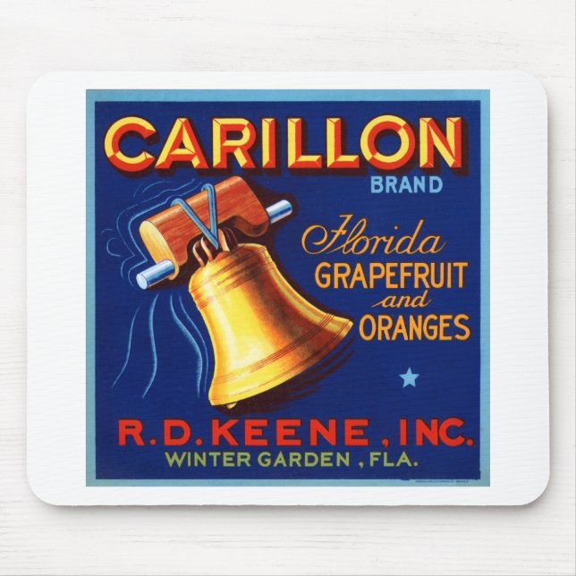 Tapis De Souris Marque Carillon Florida Grapefruit (Devant)