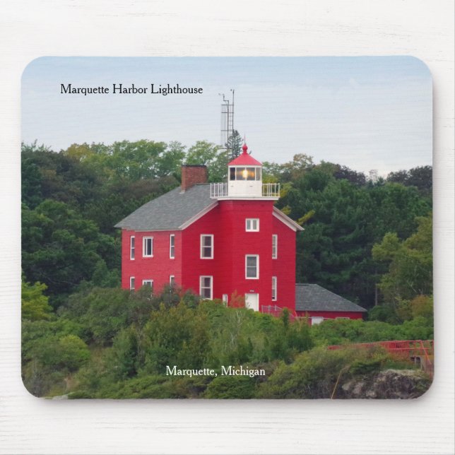 Tapis De Souris Marquette Harbour Lighthouse mousepad (Devant)