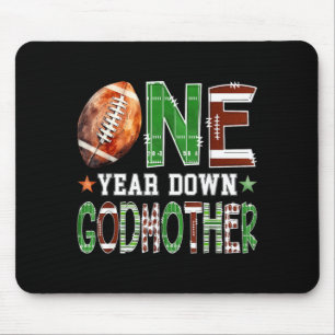 Tapis De Souris Marraine du garçon du 1er anniversaire Football