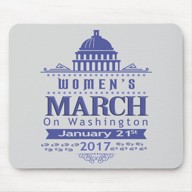 Tapis De Souris Mars de million de femmes sur Washington Mousepad (Devant)