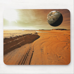 Tapis De Souris Mars la planète rouge Mousepad