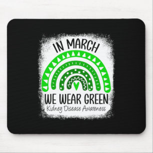 Tapis De Souris Mars Nous Portons Green Kidney Maladie Sensibilisa