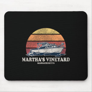 Tapis De Souris Martha's Vineyard Ma Vintage Boating les années 70