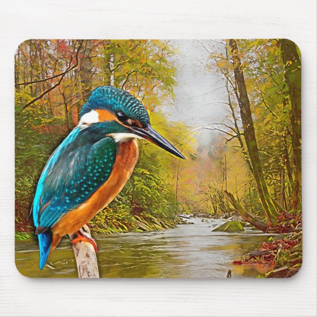 Tapis De Souris Martin-pêcheur commun (Devant)