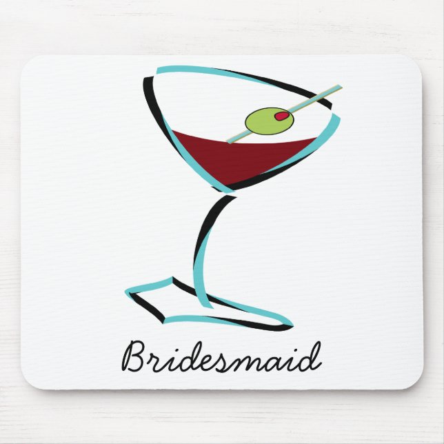 Tapis De Souris martini aqua funky (Devant)
