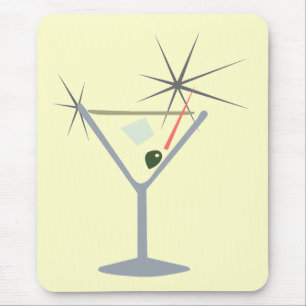 Tapis De Souris Martini Verre Mousepad