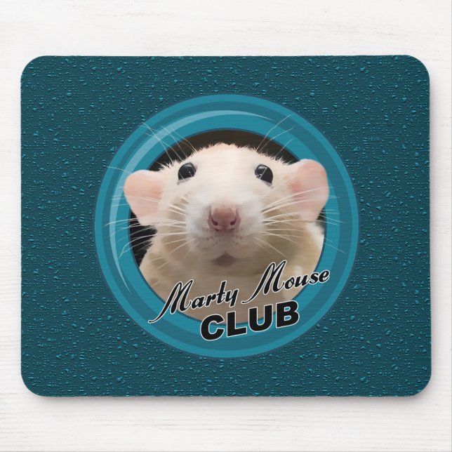 Tapis De Souris Marty Mouse Club Mousepad avec Arrière - plan (Devant)