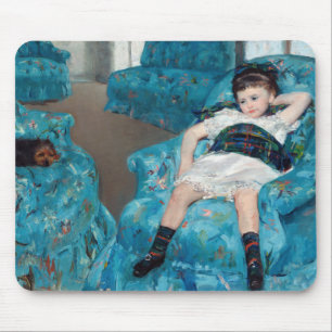 Tapis De Souris Mary Cassatt - Petite fille dans un fauteuil bleu