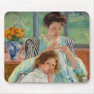 Tapis De Souris Mary Cassatt - Young Mother Sewing