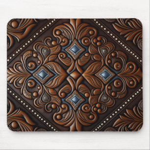 Tapis De Souris Masculine en cuir à outils