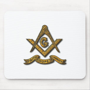 Tapis De Souris Masonic Faith Hope and Charity Mouse Pad