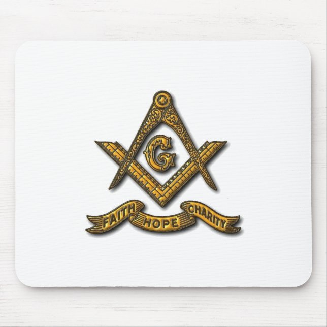 Tapis De Souris Masonic Faith Hope and Charity Mouse Pad (Devant)