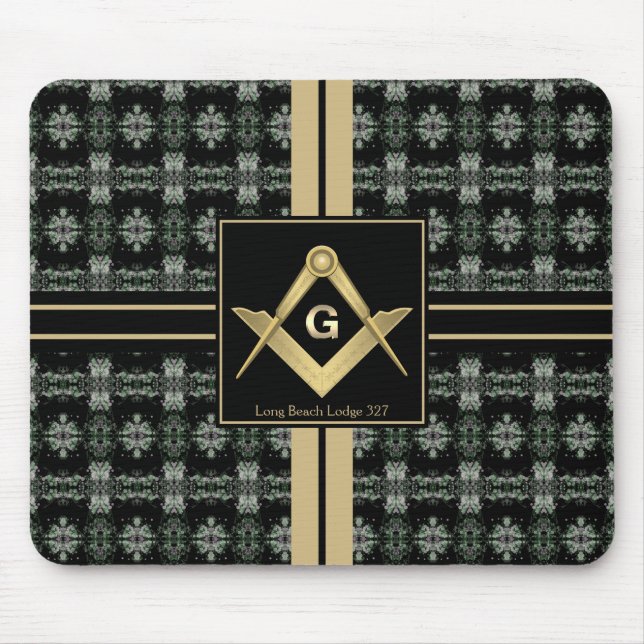 Tapis De Souris Masonic moderne Carré & Compass (Devant)