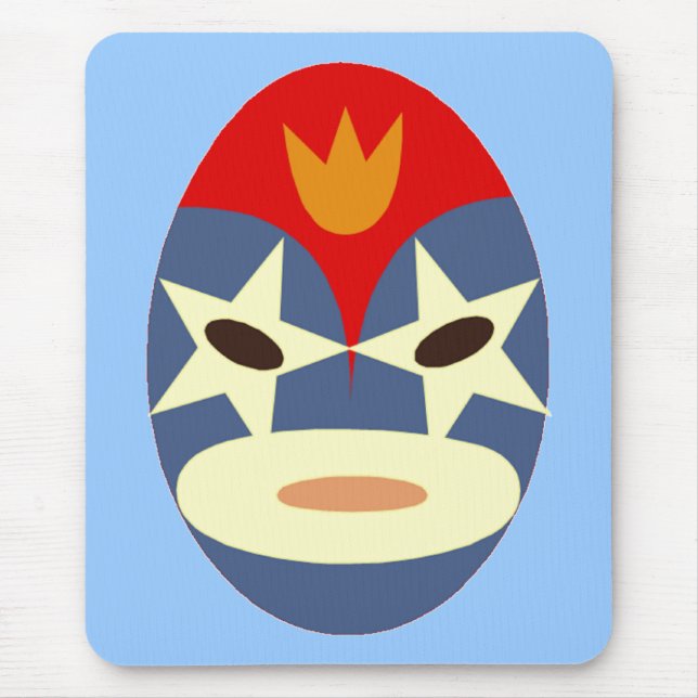 Tapis De Souris Masque bleu Lucha Libre (Devant)