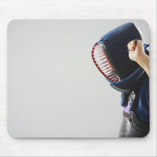 Tapis De Souris Masque d'attache d'escrimeur de Kendo