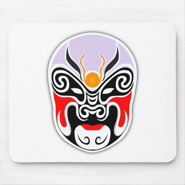 Tapis De Souris Masque de dragon tribal (Devant)
