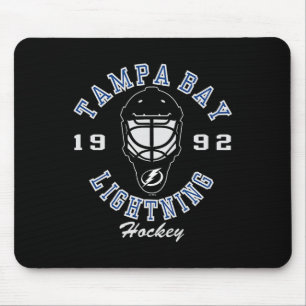 Tapis De Souris Masque de hockey Tampa Bay Lightning noir officiel