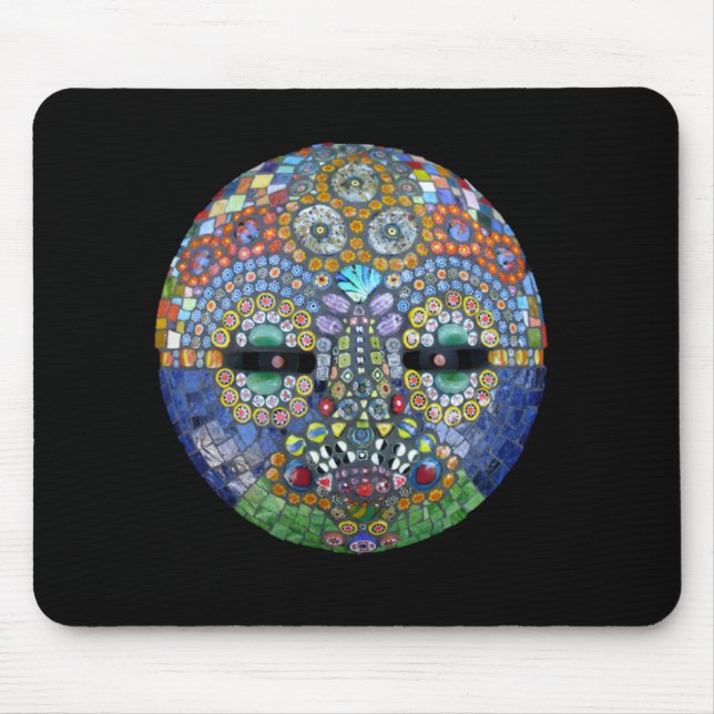 Tapis De Souris Masque de mosaïque de Marge (Devant)