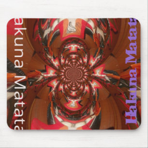 Tapis De Souris Masque Halloween Hakuna Matata Kaléidoscope Abstra