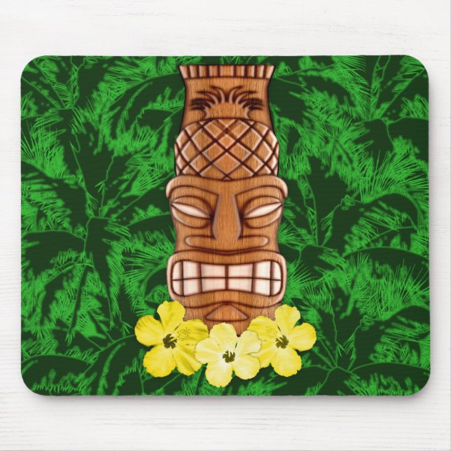 Tapis De Souris Masque hawaïen de Tiki (Devant)