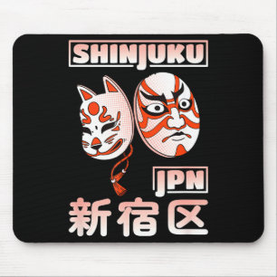 Tapis De Souris Masque Kabuki japonais Shinjuku Japon district de