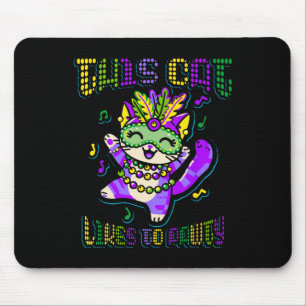 Tapis De Souris Masque Mardi Vêtements Costumes Mardi Gras Chat