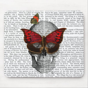 Tapis De Souris Masque papillon rose